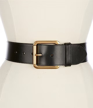 2" Vachetta Oversized Leather Wide Belt | Dillard's