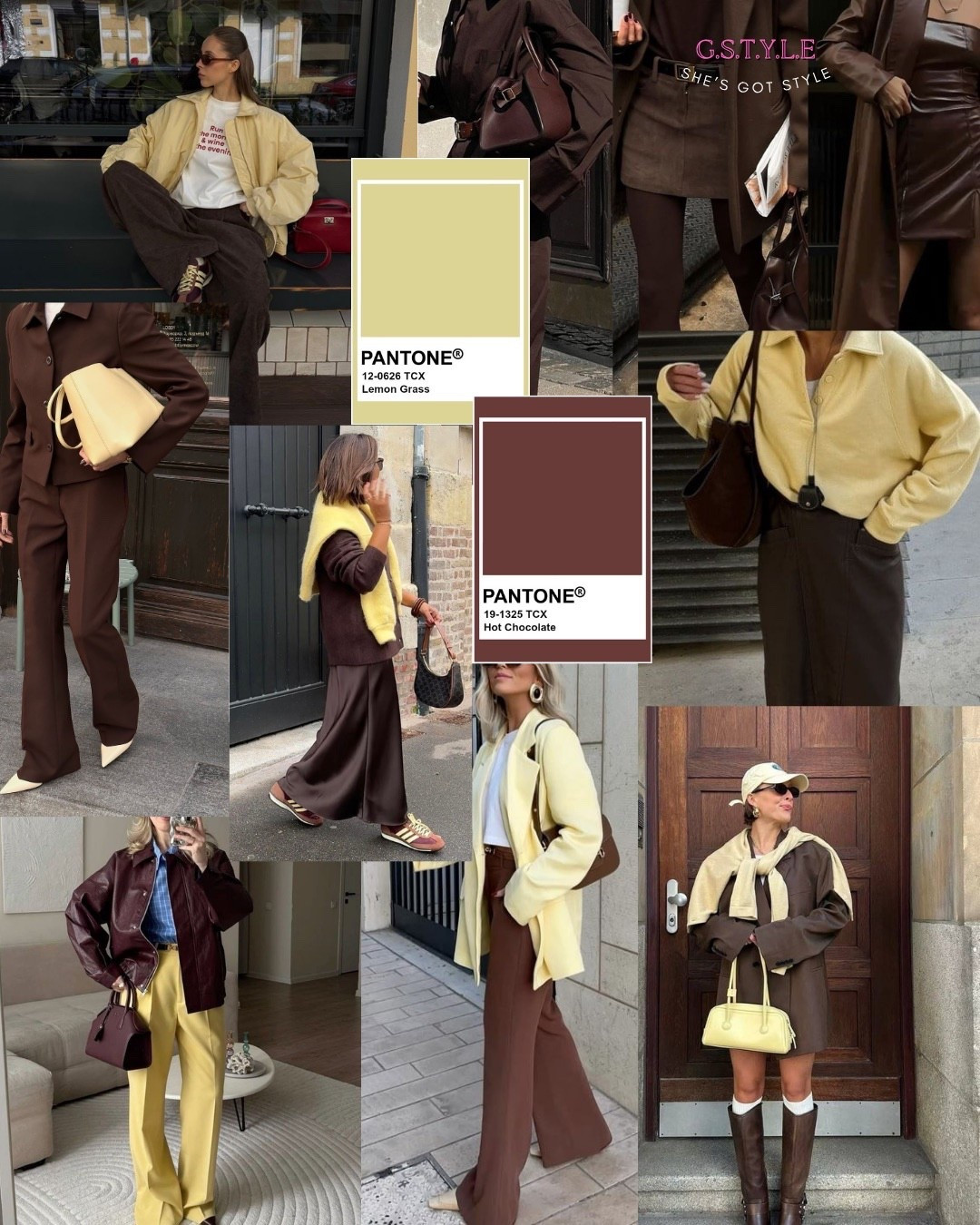 First color duo from FW 2025/26 palette: Lemon Grass💛 + Hot Chocolate 🤎

Fresh. Warm. Autumnly.

More color pairings coming soon! 🎨✨

Save for later inspiration! 💙 #shes_got_style_

#pantone #pantonecolors #fashionweek #outfit #colorpalettes #hotchocolate #brown #lemongrass #lemon #yellow

#LTKSeasonal #LTKStyleTip #LTKBeauty