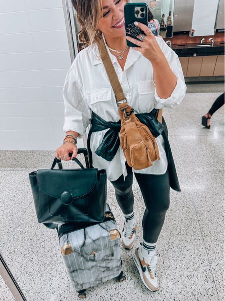 Spanx code: TARYNTRULYXSPANX 

Faux leather leggings - airport travel outfits - linen button up - coastal grandma - belt bags - curvy girls 



#LTKunder100 #LTKtravel #LTKcurves