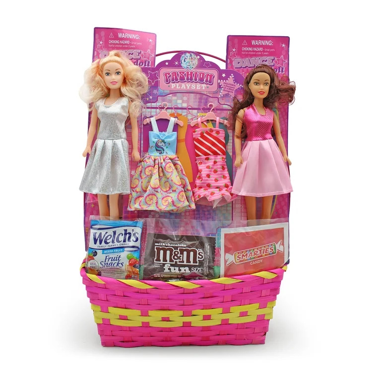 2 Doll Girls Prefilled Easter Basket, by Megatoys | Walmart (US)
