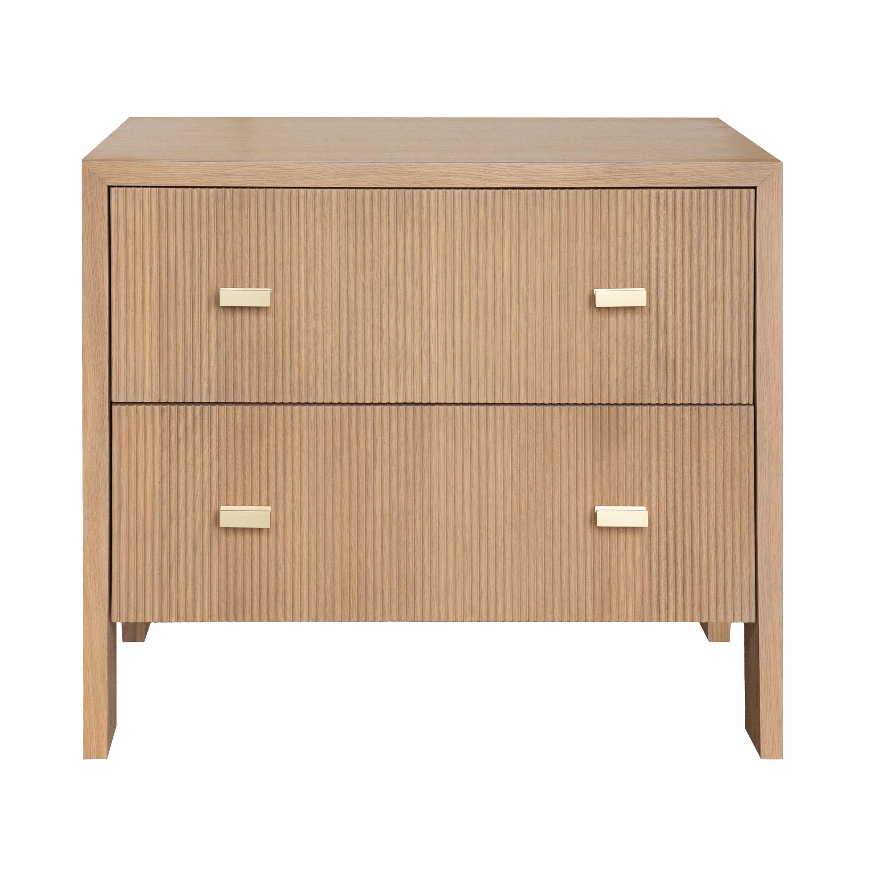 Andre Solid Wood 2 - Drawer End Table | Wayfair North America