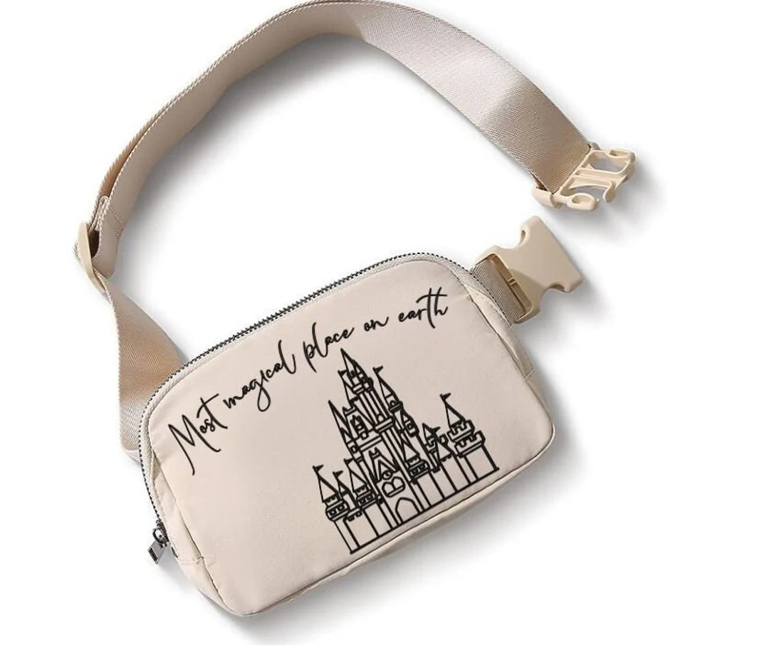 Most Magical Place on Earth Belt Bag/disney Belt Bag/disney Crossbody/disney Trip Fanny Pack/cast... | Etsy (US)