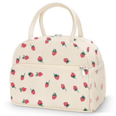 Narwey Corduroy Lunch Bag Lunch Box for Women Men, Cute Strawberry Lunch Tote Bags | Target