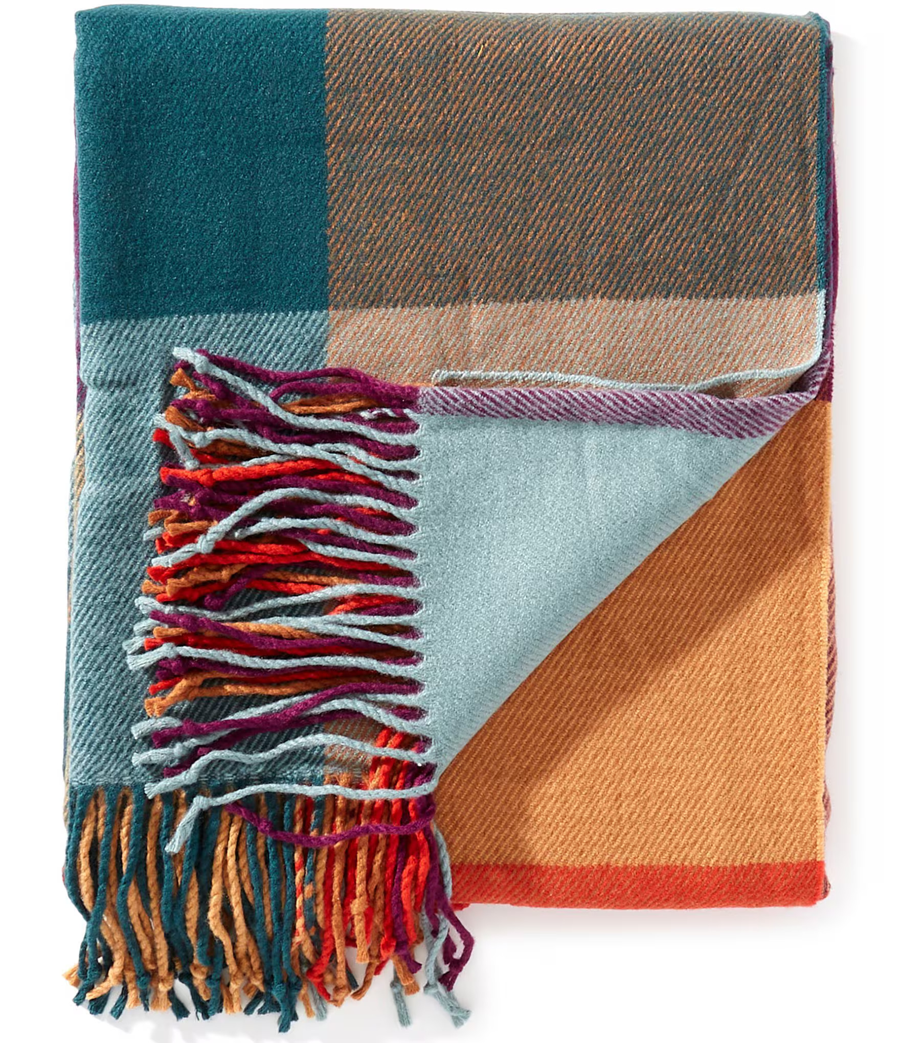 Southern Living Harvest Collection Peyton Plaid Fringed Woven Throw | Dillard's | Dillard's