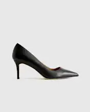 Italian Leather 75mm Pointy Toe Pump | Quince