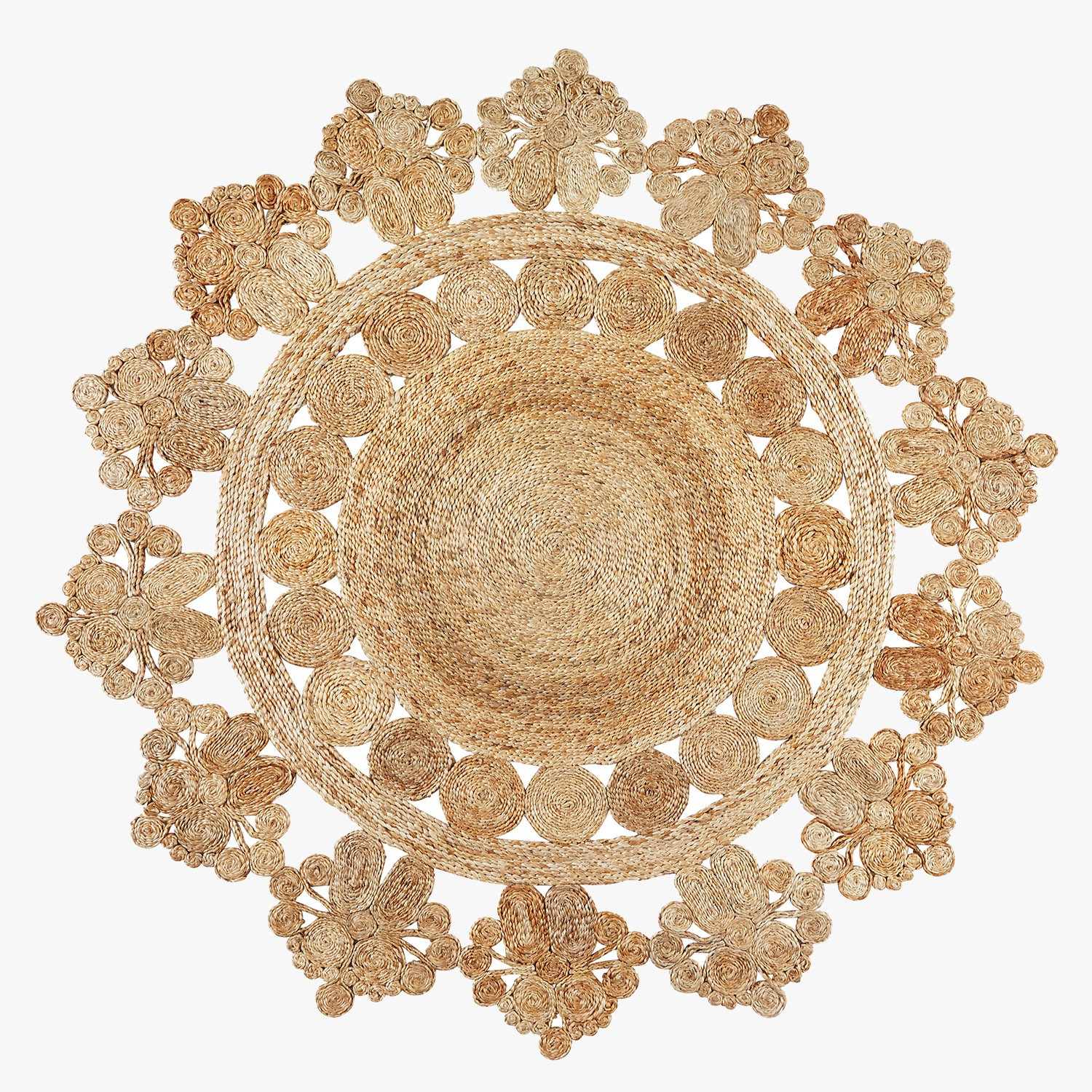 Marigold Hemp Round Rug - Dear Keaton | Dear Keaton