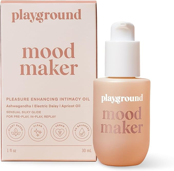 Playground Mood Maker Intimacy Oil, Organic Pleasure Enhancer with Ashwagandha, Reishi & Cordycep... | Amazon (US)