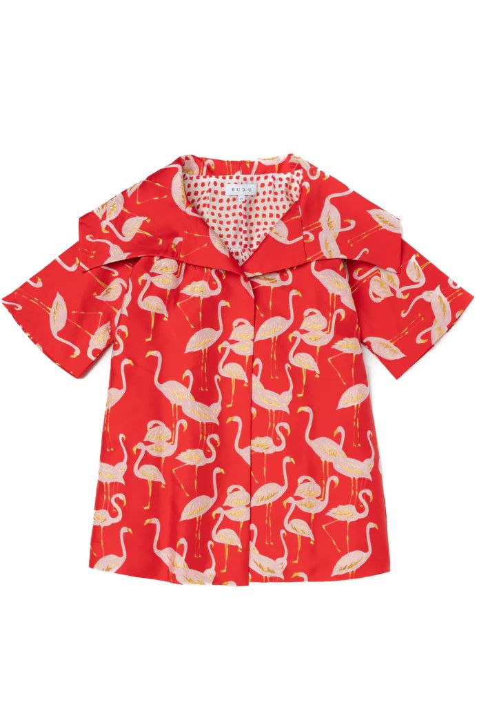Flamingo Car Coat - Red | Shop BURU