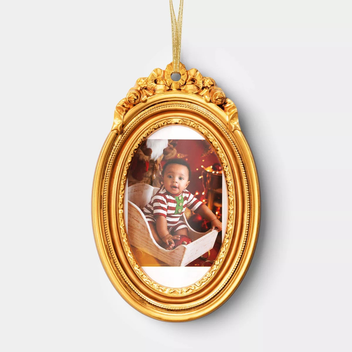 Instax Mini Instant Film Photo Frame Ornament - Wondershop™ Ornate Gold Oval | Target