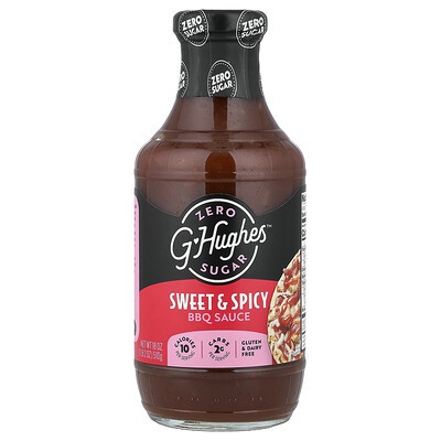 G Hughes, Zero Sugar BBQ Sauce, Sweet & Spicy, 18 oz (510 g) | iHerb