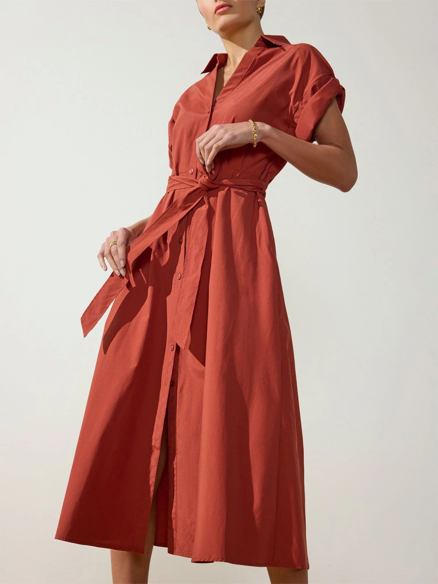 Brochu Walker | Women's Fia Belted Dress in Tuscany | Brochu Walker