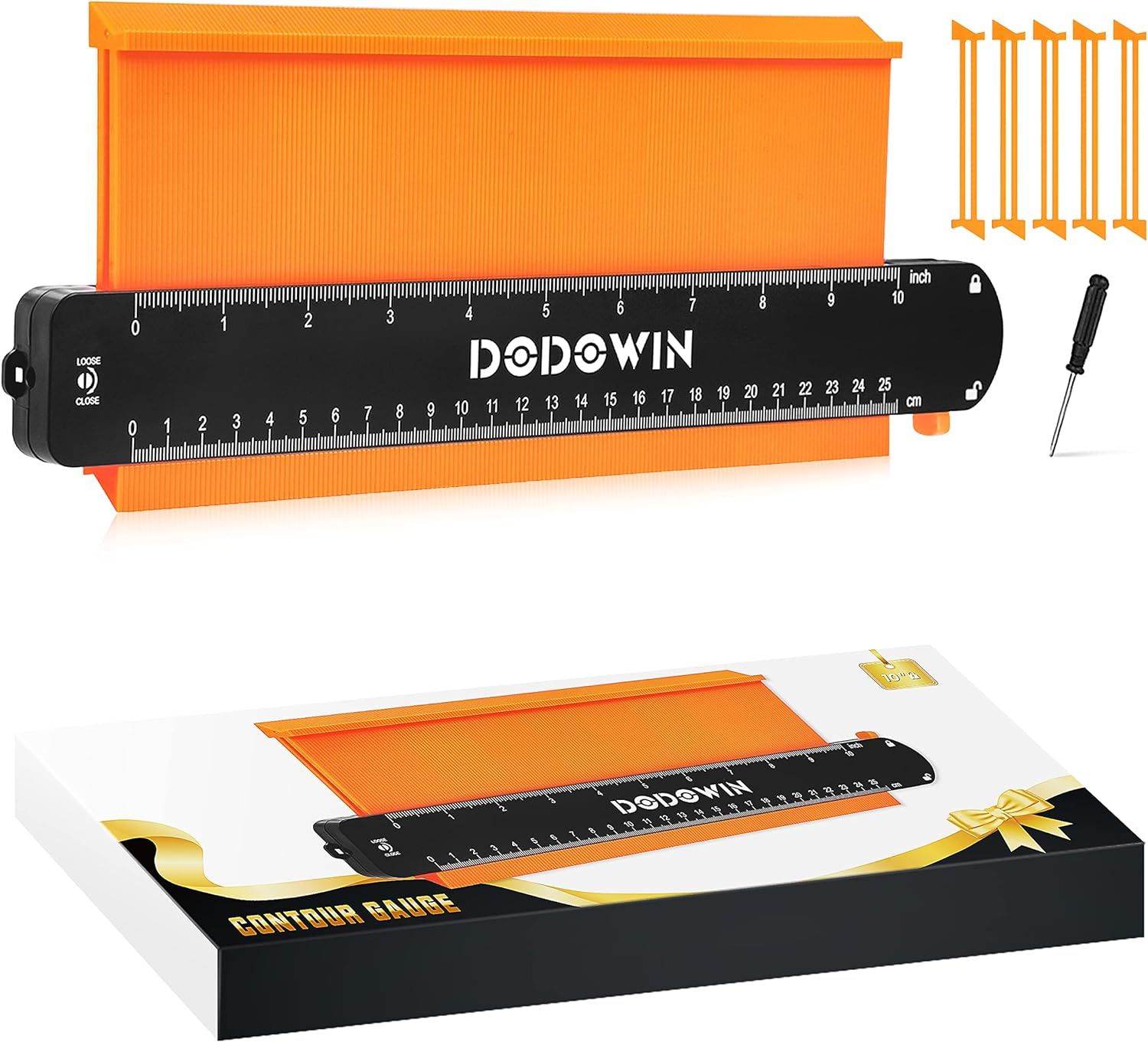 DODOWIN Contour Gauge Profile Tool, Stocking Stuffers for Men, Christmas Gifts for Dad Husband Bo... | Amazon (US)