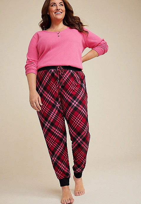 Plus Size Hacci Pajama Jogger | Maurices