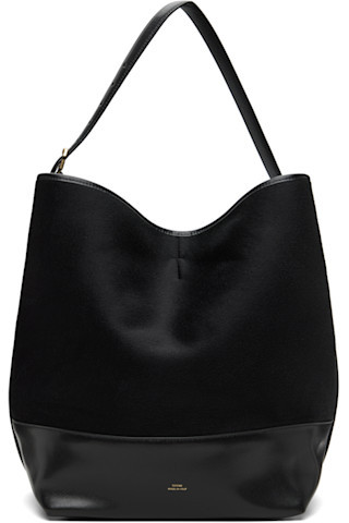 TOTEME - Black Belted Doublé Tote | SSENSE