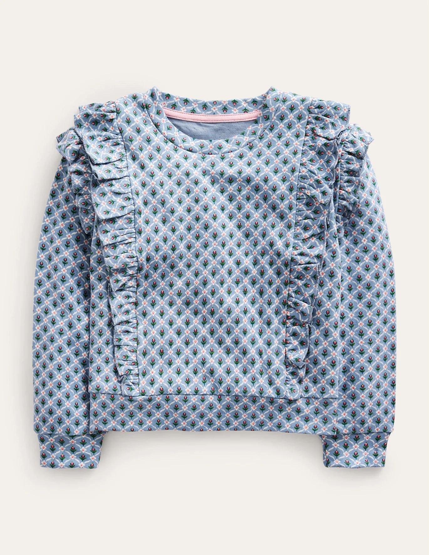 Frill Printed Sweatshirt | Boden (US)