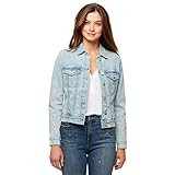 Sanctuary Women's Kylie Cropped Denim Jacket, Skylark, Small | Amazon (US)
