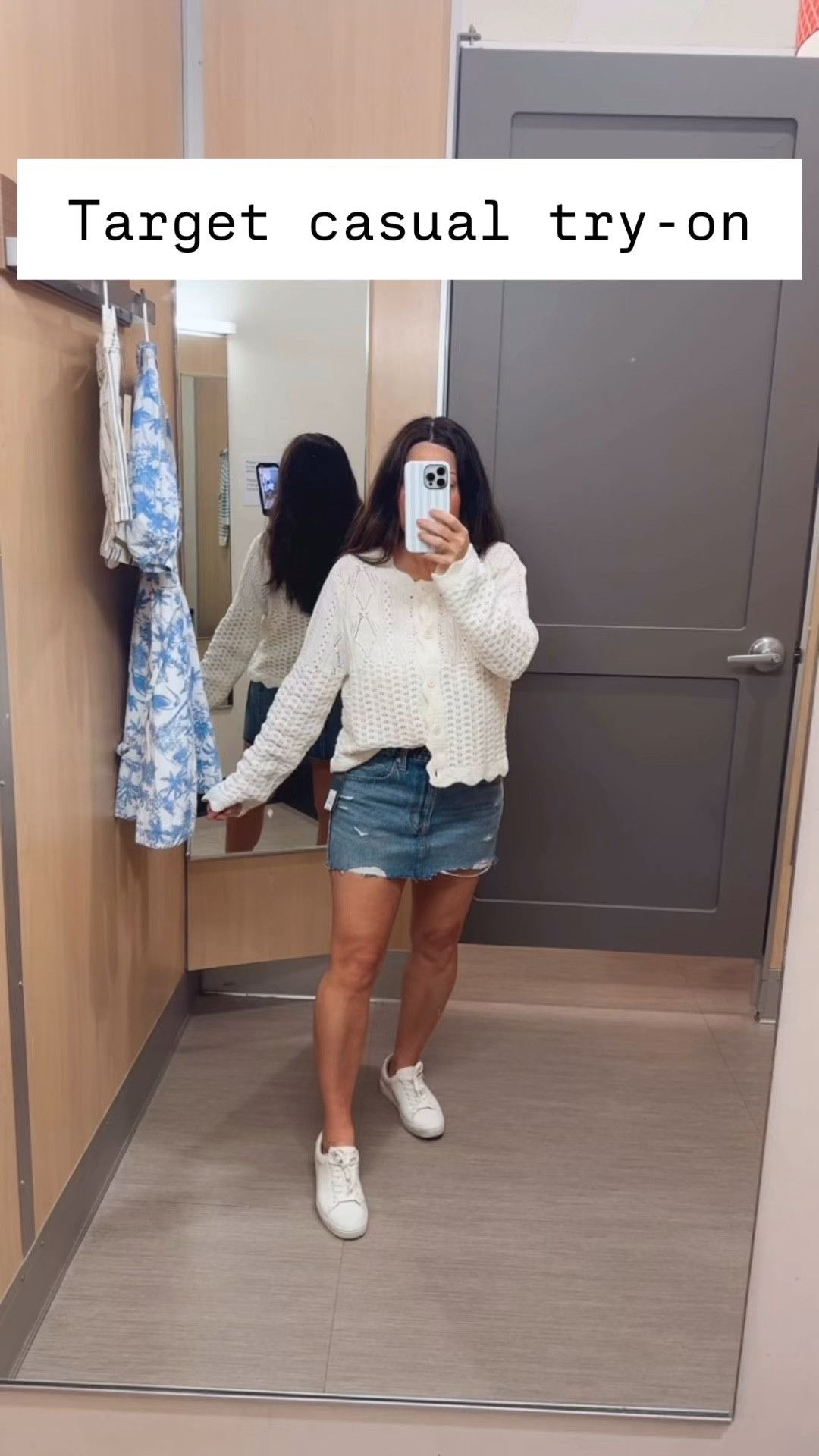 Easy spring outfit I keep reaching for on repeat 🤍 this casual everyday look is perfect for running errands, date nights, or just throwing something on that still looks put together. Lightweight cardigan, denim skirt, and classic white sneakers = simple, comfortable, and cute. Everything is affordable and easy to mix and match for spring outfits and casual daily style. Follow me on LTK for daily outfit ideas, Amazon finds, and effortless everyday style.

#LTKPetite #LTKSaleAlert #LTKootd