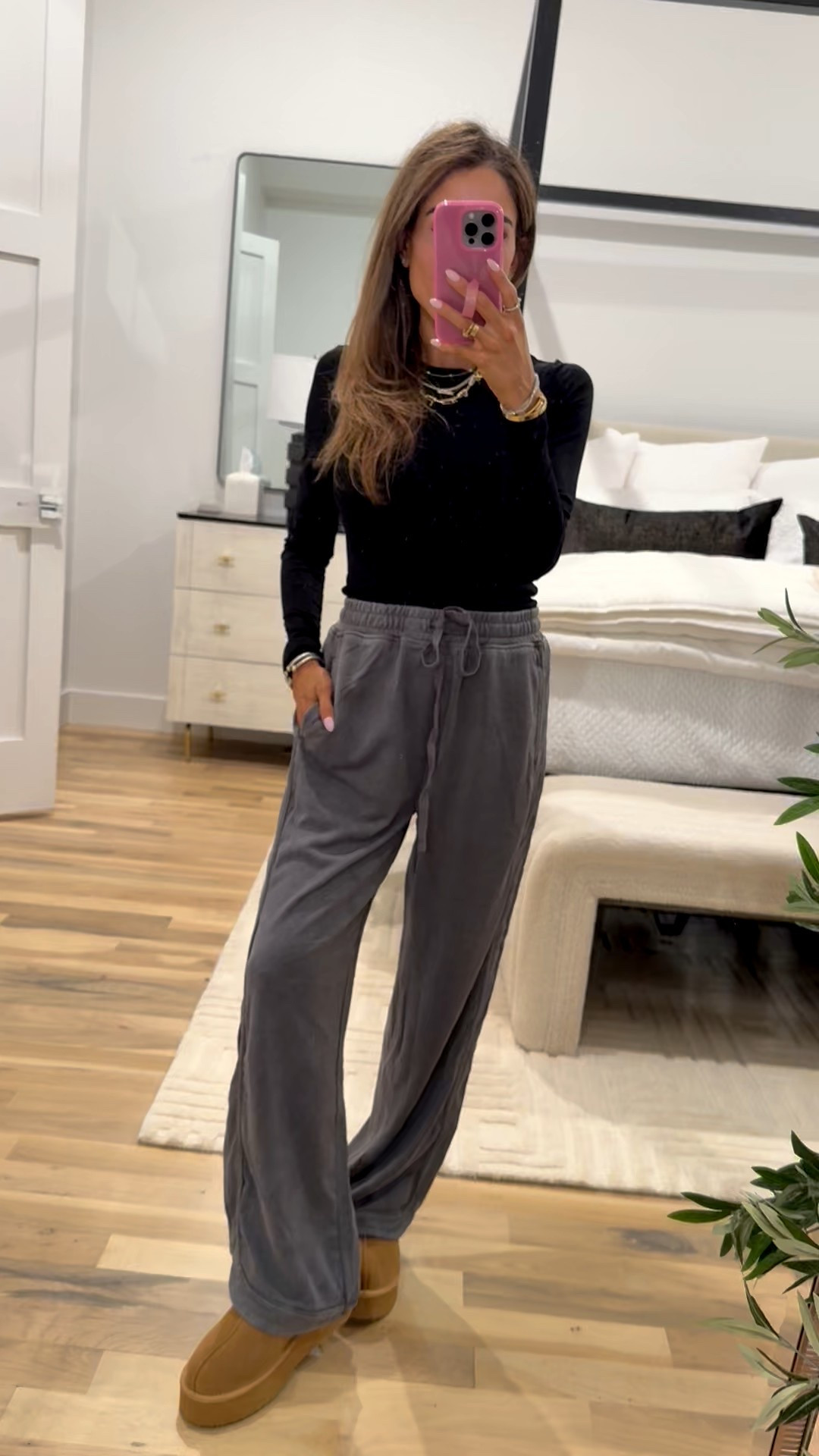 Obsessed and living in these Amazon washed palazzo lounge pants. Look cute for errands too! Wearing smallest size 

#LTKPetite #LTKFindsUnder50 #LTKFindsUnder100