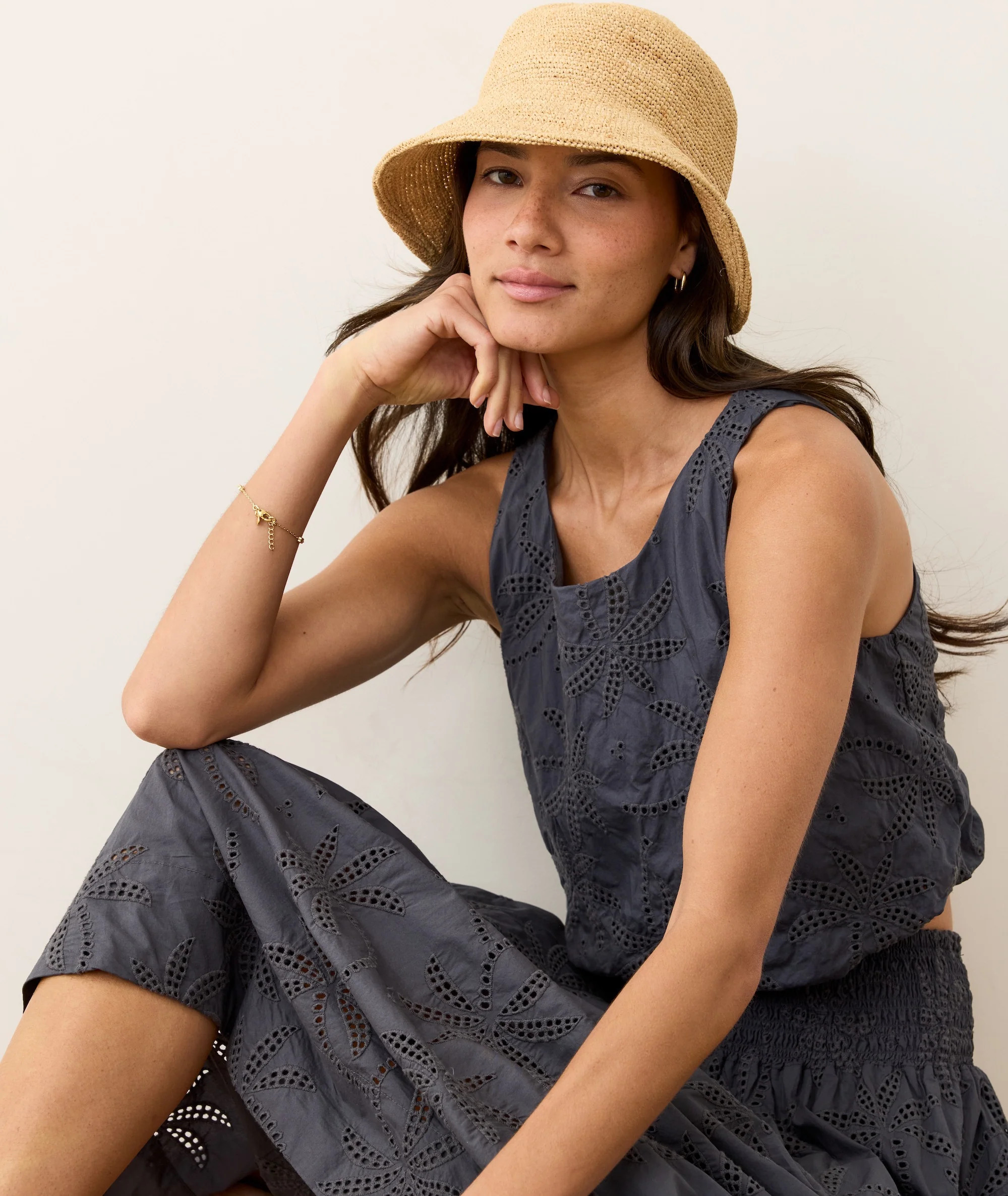 Sage Eyelet Bubble Tank | Marine Layer