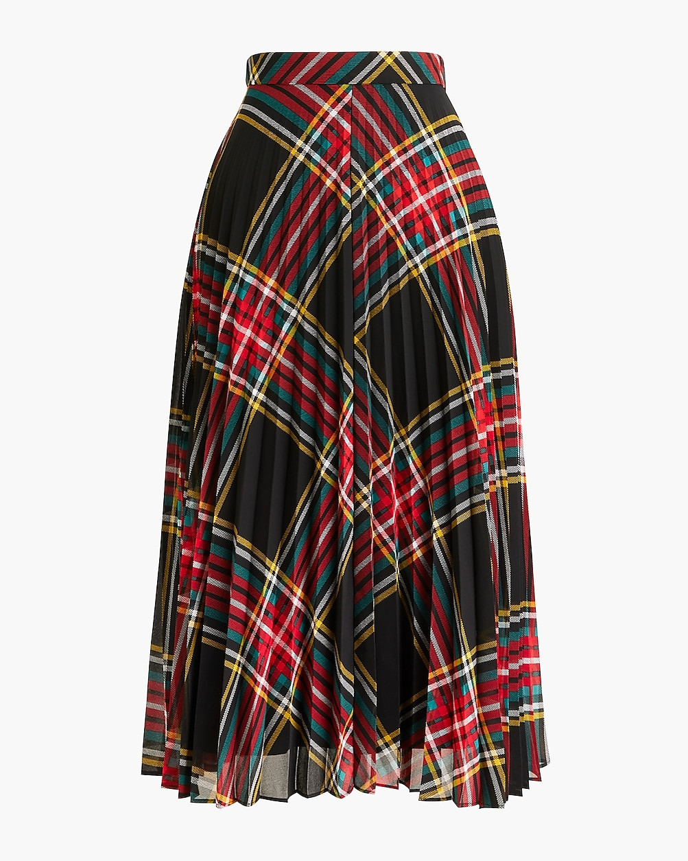 Plaid pleated midi skirt | J.Crew Factory