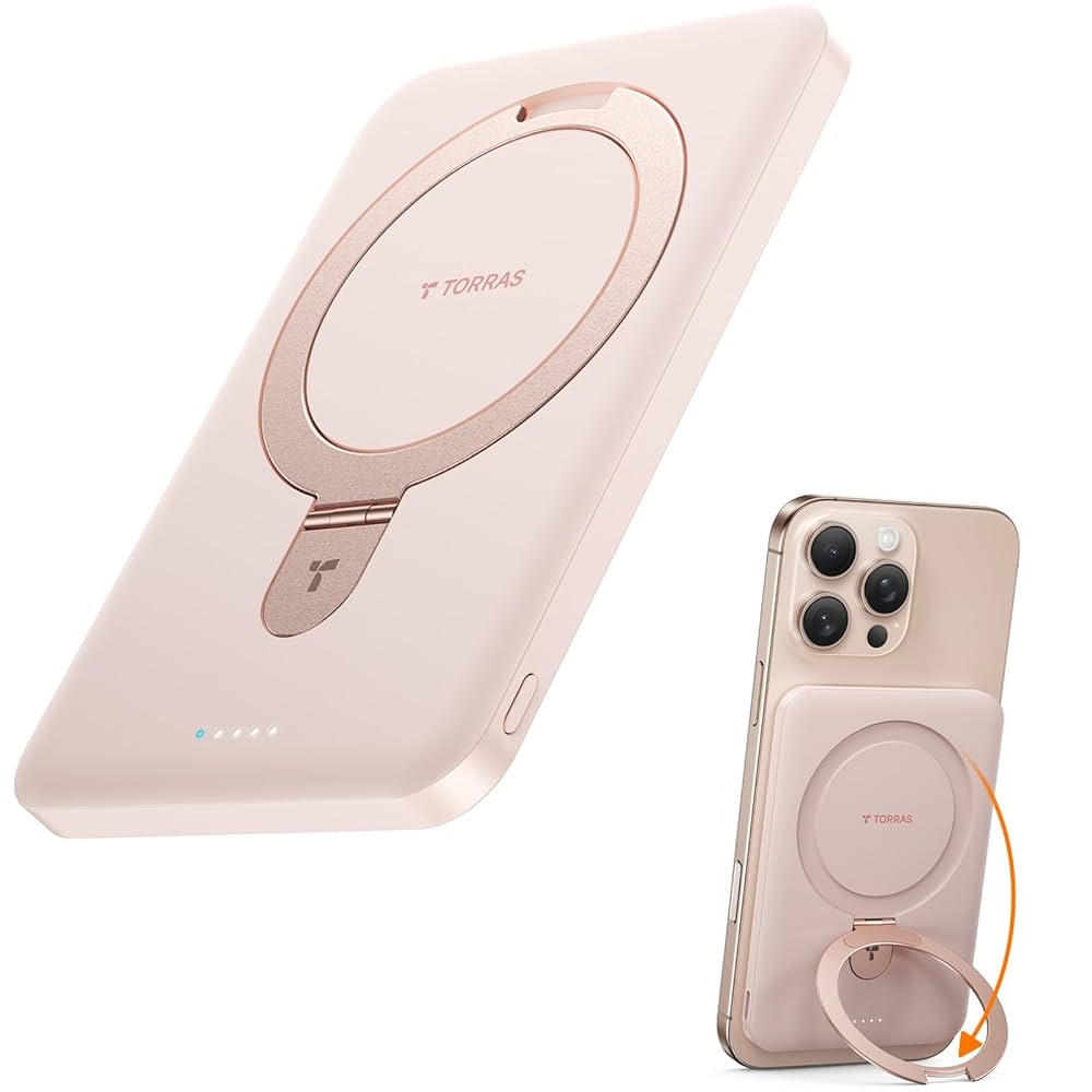 TORRAS 0.45" Slim Magnetic Portable Charger Power Bank for iPhone 5000 mAh 22.5W PD Fast Charging... | Amazon (US)