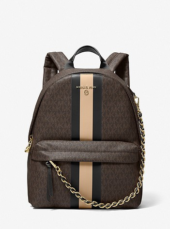 Slater Medium Logo Stripe Backpack | Michael Kors US