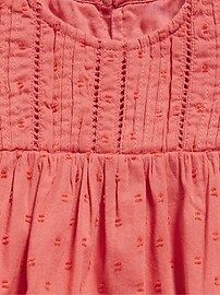 Textured Clip-Dot Flutter-Sleeve Dress for Baby | Old Navy (US)