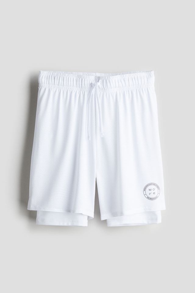 DryMove™ Double-layered Sports Shorts | H&M (US + CA)