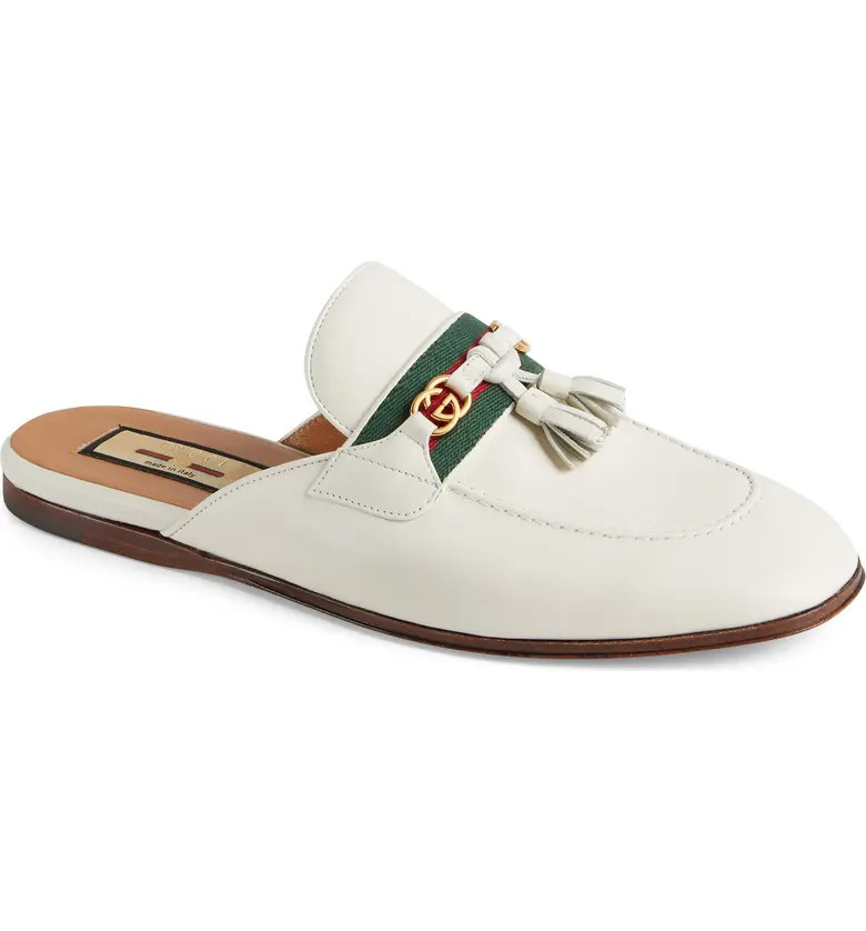 Gucci Paride GG Web Tassel Mule | Nordstrom | Nordstrom