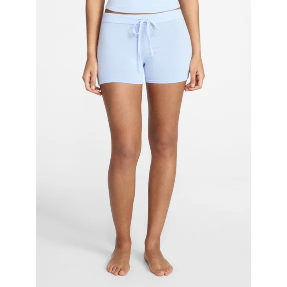 No Boundaries Cotton Stretch Jersey Shorts, Women's XS-XXXL | Walmart (US)