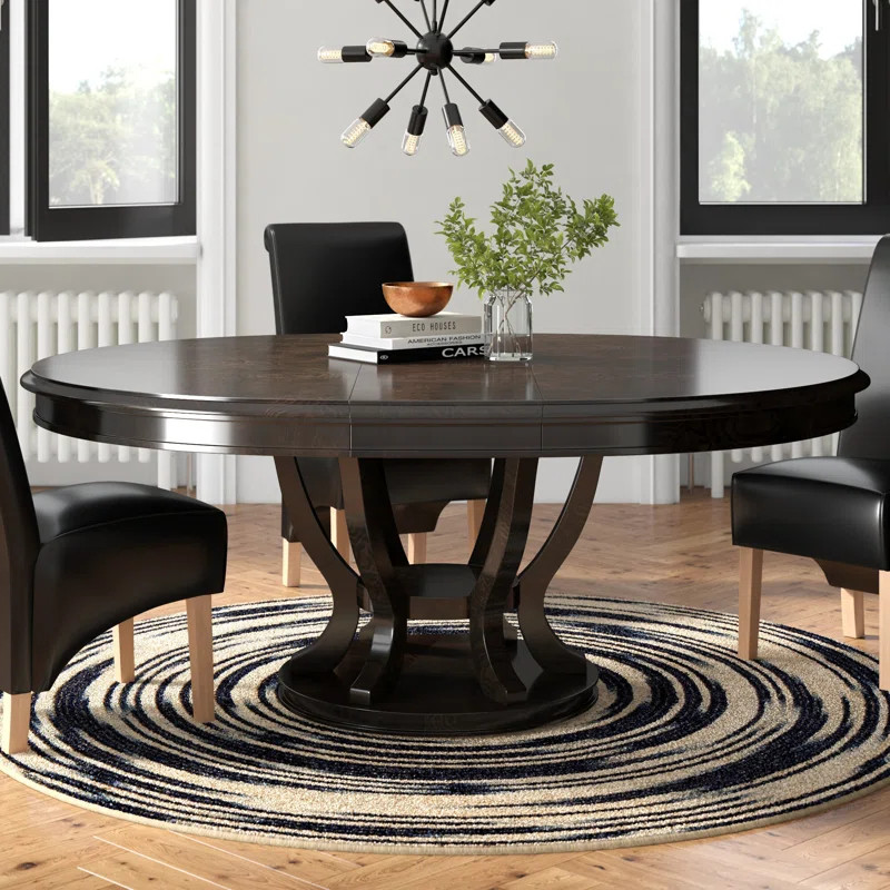 Dows Extendable Oval Solid Wood Top Dining Table | Wayfair North America