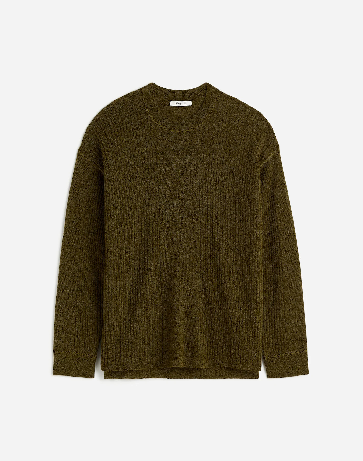 Ribbed Alpaca-Blend Crewneck Sweater | Madewell | Madewell