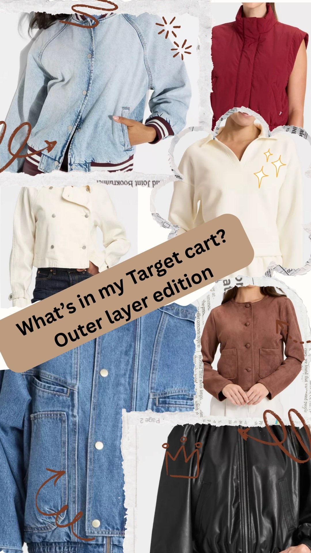 What’s in my target cart #4? Outer layer edition 

#LTKStyleTip #LTKMidsize #LTKFindsUnder50
