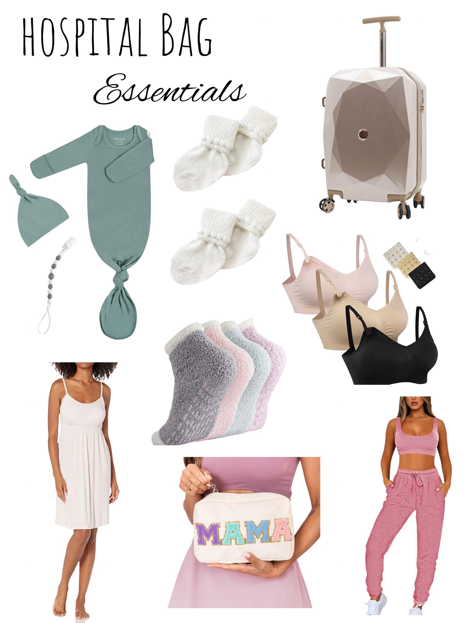 Hospital Bag Essentials! 💕 Getting ready for baby favorite items! Baby bag. Baby style. 

#LTKbaby #LTKkids #LTKbump