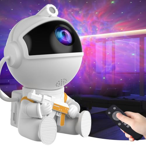 Astronaut Galaxy Night Light Star Projector, LED Decor for Bedroom Ceiling | Amazon (US)