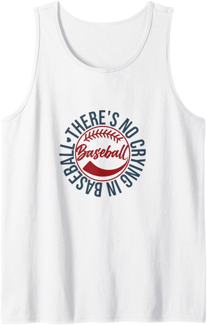 Funny There Is No Crying In Baseball Sport Tank Top | Amazon (US)