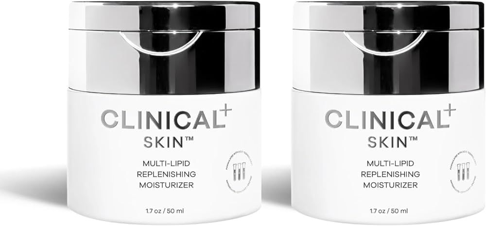 Clinical+ Skin Multi-Lipid Replenishing Facial Moisturizer - Ceramides, Peptides, Amino Acids, Sq... | Amazon (US)