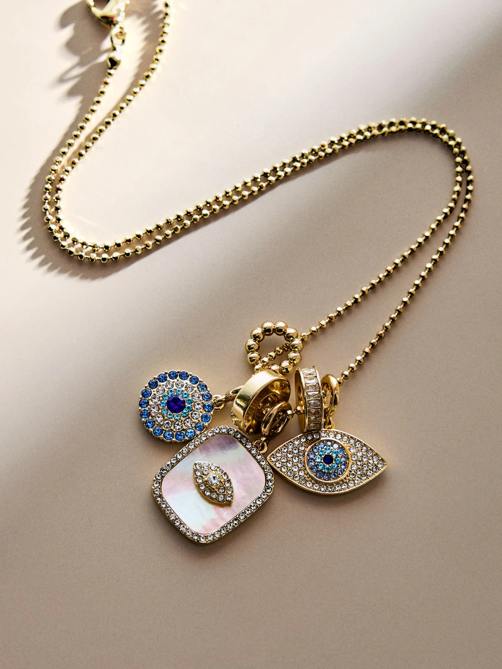 Evil Eye Charm Necklace - Turquoise Evil Eye | BaubleBar