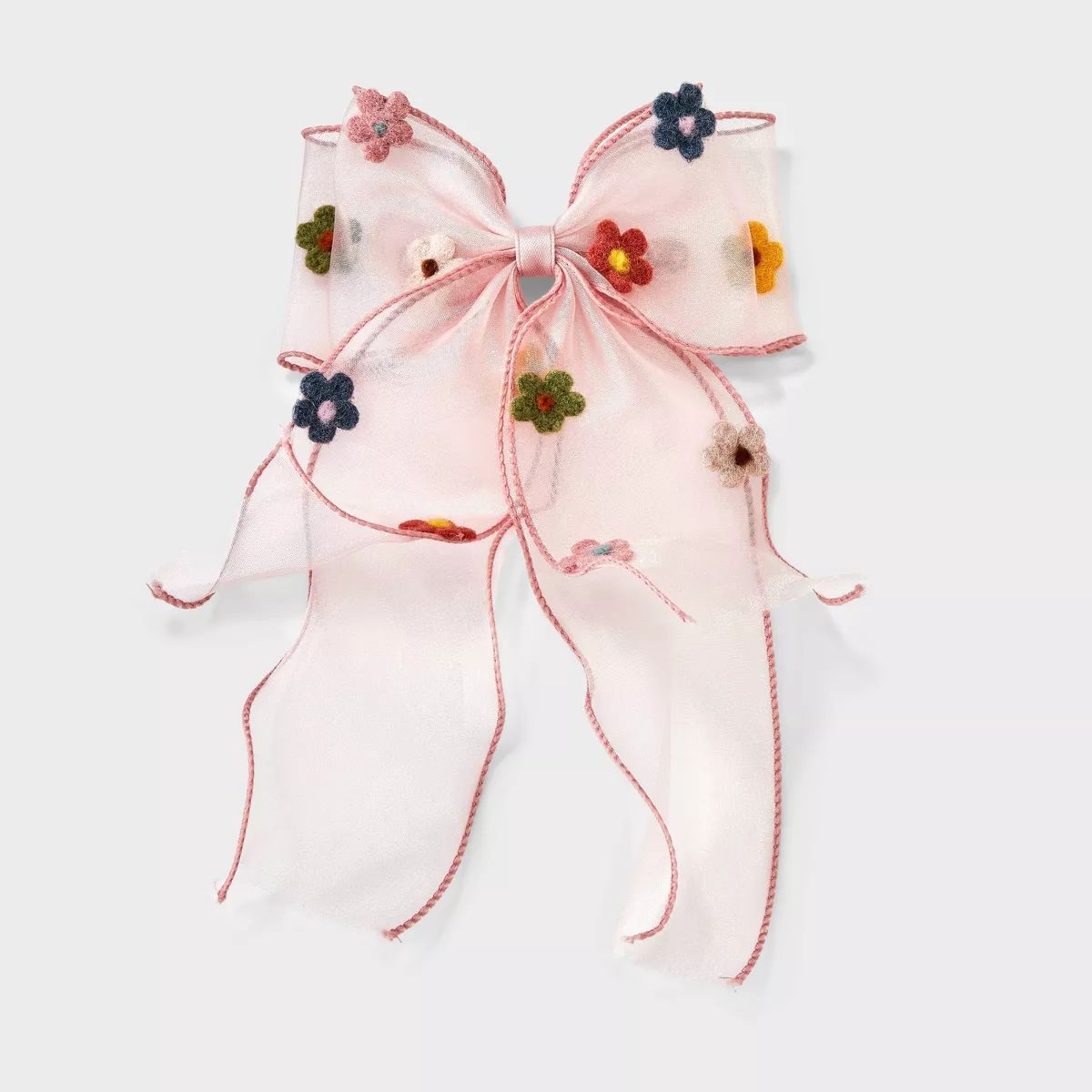 Flower Bow Hair Clip - Wild Fable™ Pink | Target