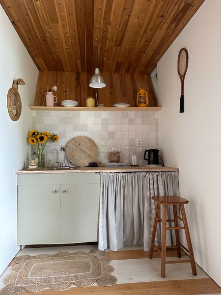 Cabin Kitchen details, including the affordable tile for our backsplash, sink and more!

#kitchen 
#diy
#cabin


#LTKfindsunder100 #LTKMostLoved #LTKhome