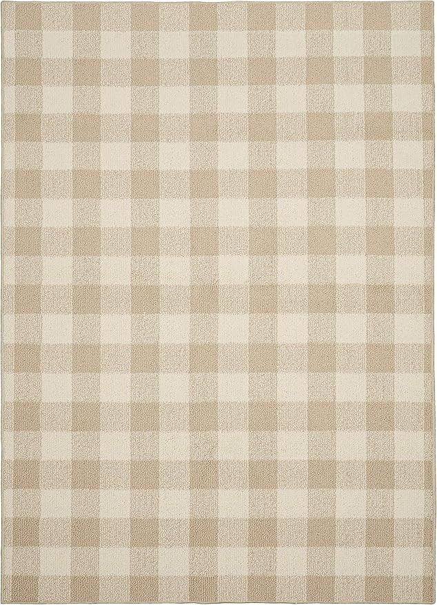 Garland Rug Country Living – Checkered Buffalo Plaid Design, Non-Slip Rubberback, Traditional 5... | Amazon (US)