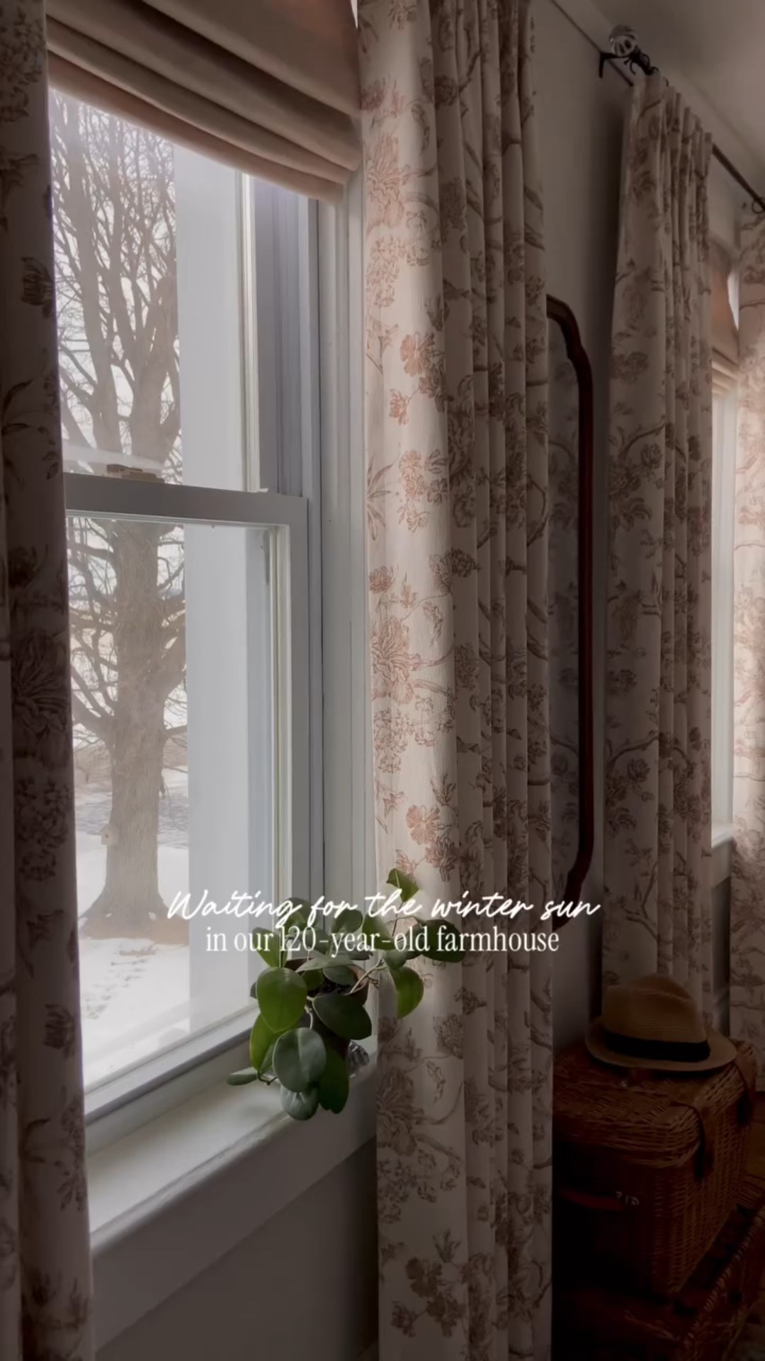 The winter sun brings a special kind of magic to the spaces it touches, and it definitely makes all the difference during this deepest, deadest part of winter in our part of the world. I recently added another layer of softness to frame our view from the top floor of our farmhouse, and I love how easily and beautifully these linen roman shades raise up to let the sun shine in.

@cozyology.curtains shades are custom-made and provide stress-free ordering with their online tool and 24/7 support. Enjoy premium quality and impeccable style at 1/3 of the cost of other stores.

Linen Shades: @cozyology.curtains 
Fabric Color: Lena Linen in Desert Haze
Fold Style: Relaxed
Discount: COURTENAY18