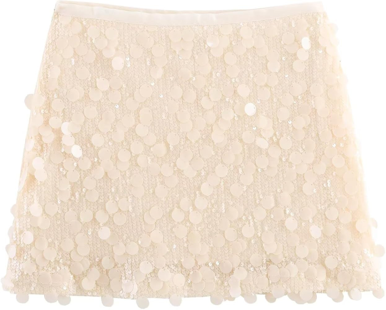 Womens Sequin Skirt Sparkly Sequin Decor Mini Bodycorn Skirts | Amazon (US)