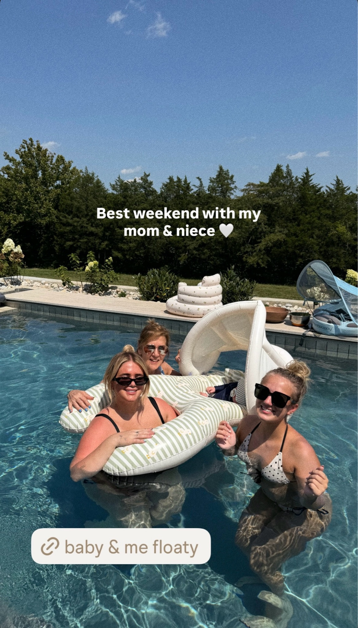 Baby and me pool floaty 🩵

#LTKBaby #LTKmomlife