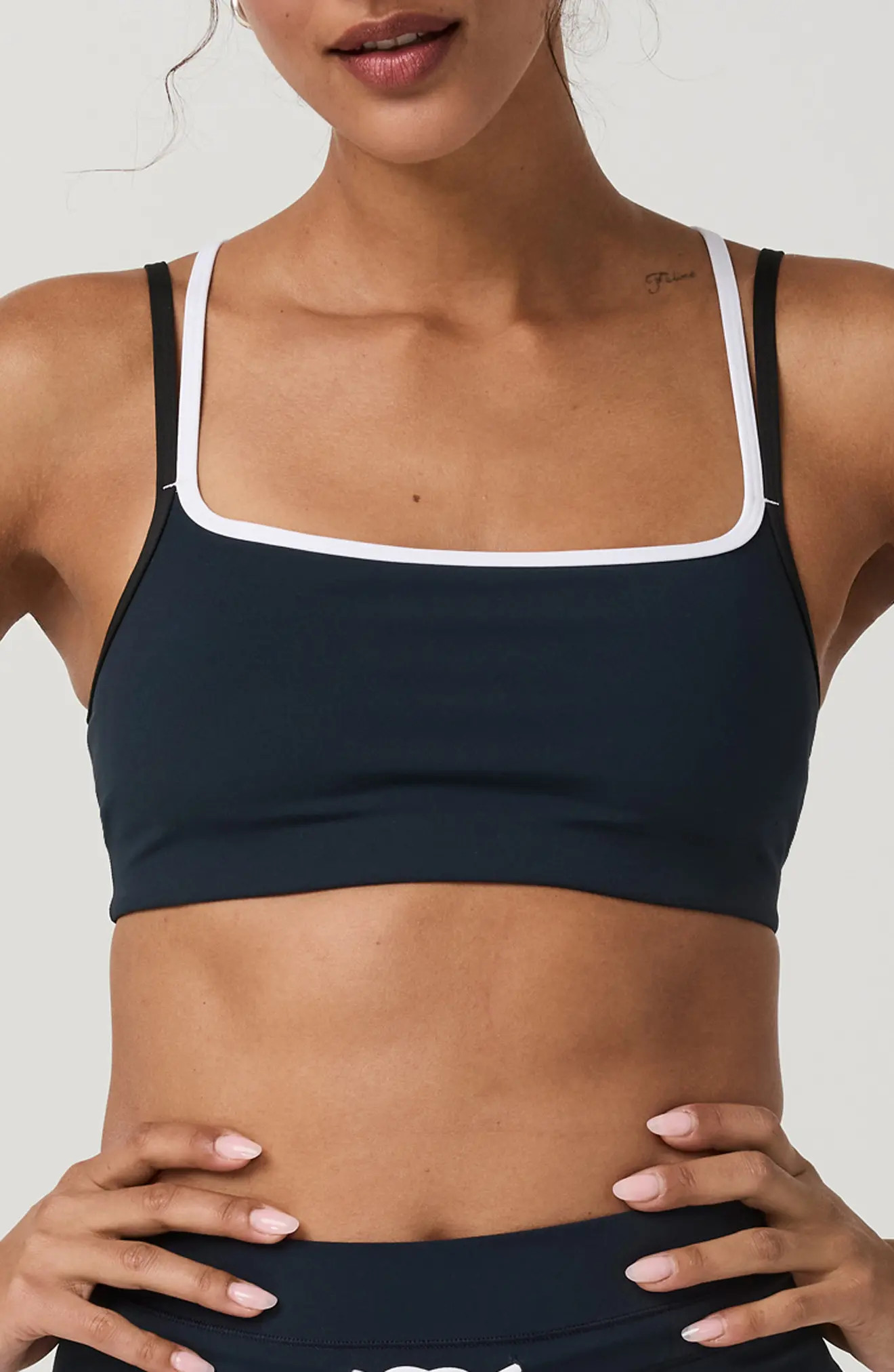 Daily Layered Square Neck Sports Bra | Nordstrom