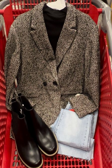 Target outfit idea featuring wool blend topcoat, mock turtleneck and Chelsea boots 

#LTKstyletip #LTKunder50 #LTKsalealert