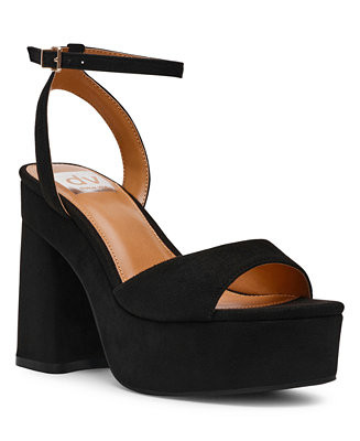 Women's Wizzard Two-Piece Platform Block Heel Dress Sandals | Macy's