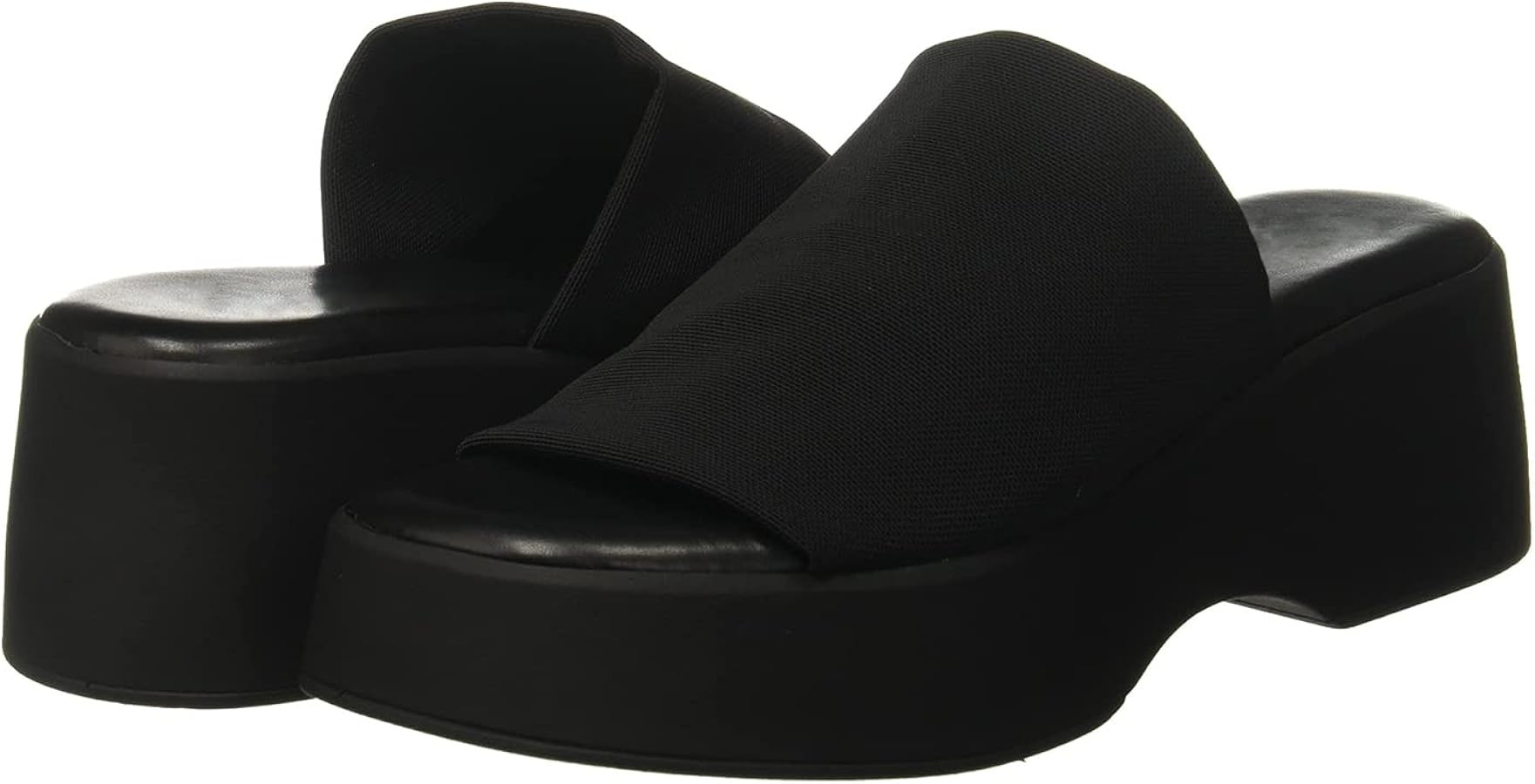 Minshluu Womens Wedge SIides Sandals Platform Open Toe Slip On Elastic Band Wedges Shoes | Amazon (US)