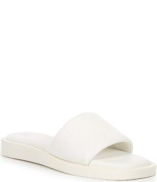 GB Off-Duty Pool Leather Flat Slides | Dillard's | Dillard's