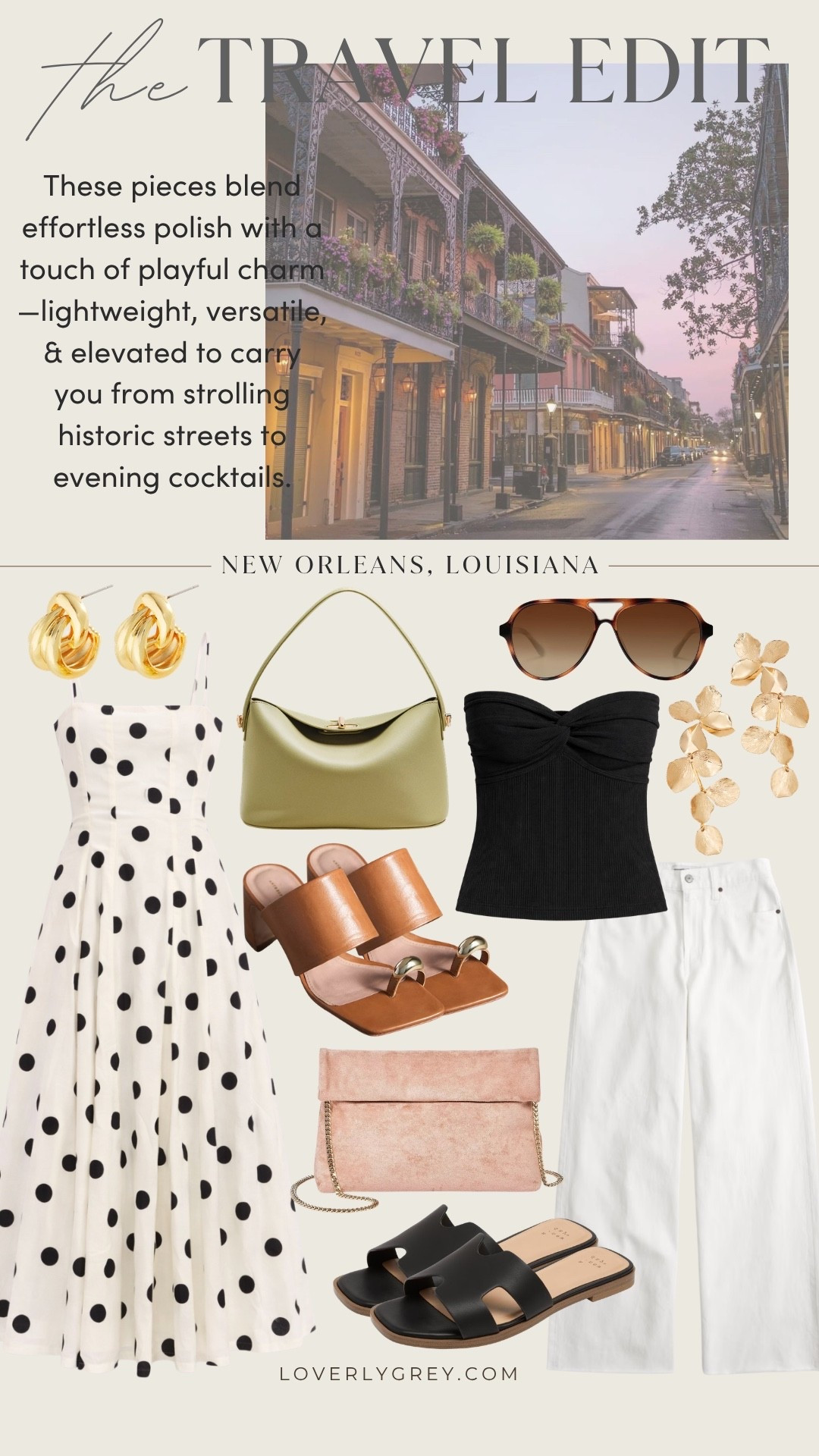 If I was headed to New Orleans, here are some pieces I would pack with me! 

Loverly Grey, New Orleans outfit ideas, spring fashion, spring outfit ideas, travel outfit ideas, vacation outfit ideas 

#LTKSeasonal #LTKTravel #LTKootd